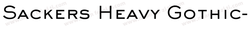 Sackers Heavy Gothic字体转换